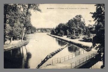Auxerre. L'Yonne et la Promenade de l'Arbre Sec