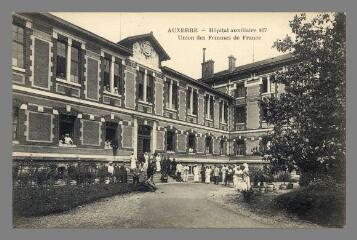 Auxerre. Hôpital militaire 107. Union des Femmes de France Desaix Paris