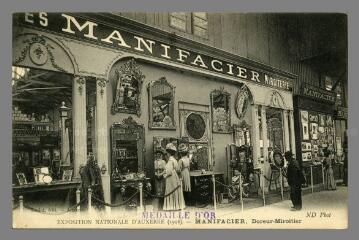 Exposition Nationale d'Auxerre 1908. Magasin Manifacier, Doreur-miroitier Toulot ND Phot Auxerre