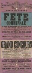 « Fête communale en souvenir de l'affranchissement de la ville d'Auxerre, en 1223, les samedi 2, dimanche 3 et lundi 4 août 1879 » : programme.