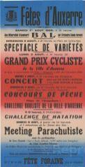 « Fêtes d'Auxerre » [du 1er au 15 août 1959] : programme.