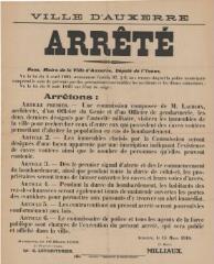 Création d'une commission pour recenser les abris : arrêté du maire d’Auxerre.