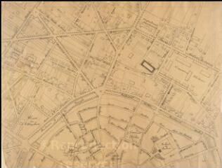 Plan d'Auxerre (en 10 feuilles) [centre-ville ouest, école normale de filles, Boussicats, caserne Vauban]