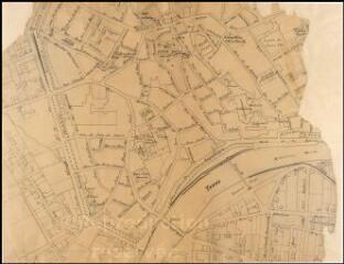 Plan d'Auxerre (en 10 feuilles) [centre-ville sud, pont Paul-Bert]