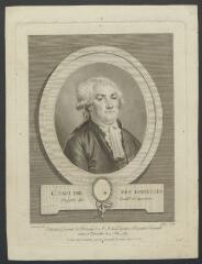Portrait de Louis Paultre des Epinettes, 1747-1797, négociant à Saint-Sauveur-en-Puisaye, député du Tiers-Etat du bailliage d'Auxerre à l'Assemblée Nationale