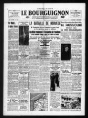 Le Bourguignon : grand quotidien régional illustré de la démocratie radicale-socialiste, n° 125, samedi 4 mai 1940