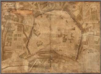 Plan de la ville et des fauxbourgs d'Auxerre par M[onsieu]r… de la société littérai[re] d'Auxerre 1750.