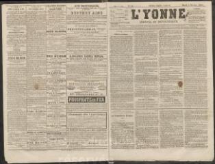 L'Yonne : journal du département, n° 15, mardi 3 février 1863