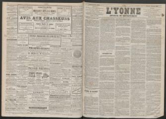 L'Yonne : journal du département, n° 111, mardi 21 septembre 1875