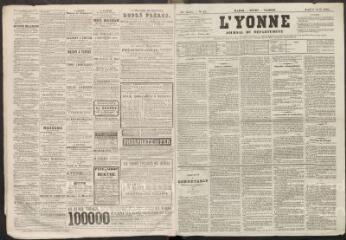 L'Yonne : journal du département, n° 43, jeudi 9 avril 1863