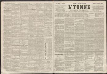 L'Yonne : journal du département, n° 149, jeudi 10 décembre 1863