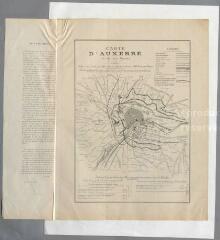 Carte d'Auxerre et de ses abords. 1877. G. Rouillé Auxerre