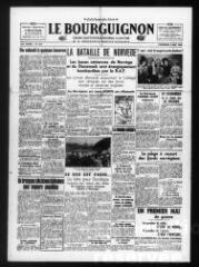 Le Bourguignon : grand quotidien régional illustré de la démocratie radicale-socialiste, n° 124, vendredi 3 mai 1940