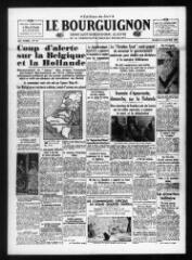 Le Bourguignon : grand quotidien régional illustré de la démocratie radicale-socialiste, n° 16, mardi 16 janvier 1940