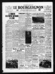 Le Bourguignon : grand quotidien régional illustré de la démocratie radicale-socialiste, n° 89, vendredi 29 mars 1940