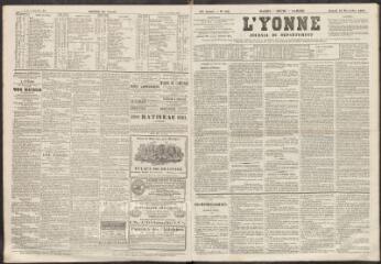 L'Yonne : journal du département, n° 138, samedi 14 novembre 1863