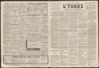 L'Yonne : journal du département, n° 150, samedi 12 décembre 1863