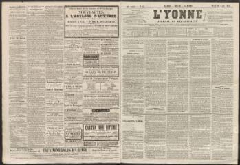 L'Yonne : journal du département, n° 51, mardi 28 avril 1863