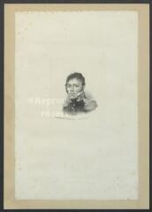 Portrait de Jean-Roch Coignet, capitaine et mémorialiste, né à Druyes-les-Belles-Fontaines le 16 août 1776, décédé à Auxerre le 11 décembre 1865
