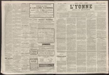 L'Yonne : journal du département, n° 48, mardi 21 avril 1863