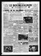 Le Bourguignon : grand quotidien régional illustré de la démocratie radicale-socialiste, n° 31, mercredi 31 janvier 1940
