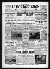 Le Bourguignon : grand quotidien régional illustré de la démocratie radicale-socialiste, n° 24, mercredi 24 janvier 1940