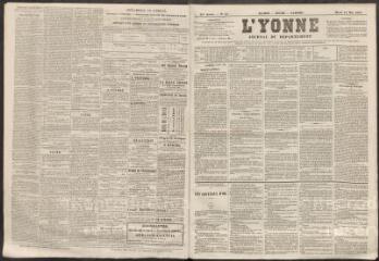 L'Yonne : journal du département, n° 57, mardi 12 mai 1863