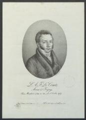 Portrait de L. A. F. , avoué à Joigny, né le 1er Octobre 1787 à Montdesir (Seine-et-Oise)