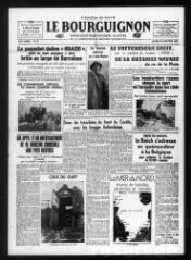 Le Bourguignon : grand quotidien régional illustré de la démocratie radicale-socialiste, n° 23, mardi 23 janvier 1940