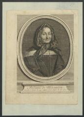 Portrait de Marie Bonneau, dame de Miramion, 1629-1696, fondatrice de la congrégation de filles dite des " Miramiones \