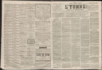 L'Yonne : journal du département, n° 59, samedi 16 mai 1863