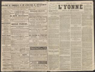 L'Yonne : journal du département, n° 154, jeudi 25 décembre 1862