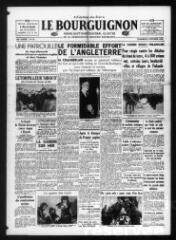 Le Bourguignon : grand quotidien régional illustré de la démocratie radicale-socialiste, n° 33, vendredi 2 février 1940