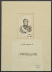 Portrait de Edme-Etienne Borne, baron puis comte Desfourneaux, général d'Empire, né à Vézelay le 22 avril 1767, mort à Paris en 1849