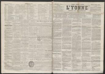 L'Yonne : journal du département, n° 4, samedi 9 janvier 1864