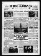 Le Bourguignon : grand quotidien régional illustré de la démocratie radicale-socialiste, n° 27, samedi 27 janvier 1940