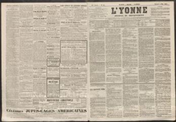 L'Yonne : journal du département, n° 56, samedi 9 mai 1863