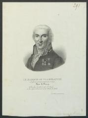 Portrait de Joseph Guy Louis Hercule Dominique de Tulle (1768-1847), marquis de Villefranche, pair de France, chevalier de l'Ordre de Saint-Louis, de la Légion d'Honneur et de l'Ordre de Malte