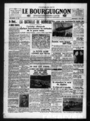 Le Bourguignon : grand quotidien régional illustré de la démocratie radicale-socialiste, n° 122, mercredi 1er mai 1940