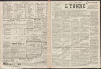 L'Yonne : journal du département, n° 109, jeudi 10 septembre 1863