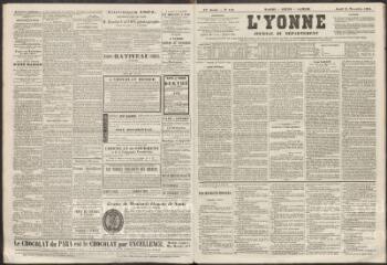 L'Yonne : journal du département, n° 140, jeudi 19 novembre 1863