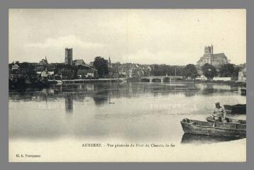 1 vue  - Auxerre. Vue générale du Pont du Chemin de fer (ouvre la visionneuse)