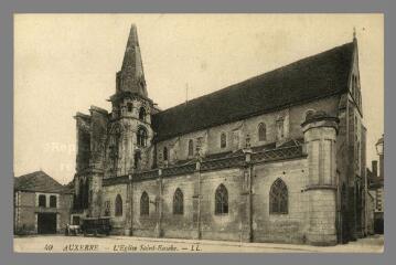 1 vue  - 49. Auxerre. L\'Église Saint-Eusèbe (ouvre la visionneuse)