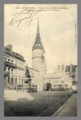 1 vue  - 247. Auxerre. Place de la Bibliothèque, l\'Horloge et la Statue de Fourier (ouvre la visionneuse)
