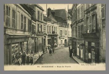 1 vue  - 91. Auxerre. Rue de Paris (ouvre la visionneuse)