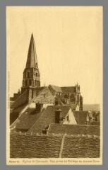 1 vue  - Auxerre. Église Saint-Germain, vue prise du Collège de Jeunes Gens (ouvre la visionneuse)