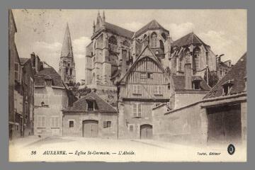 1 vue  - 36. Auxerre. Église Saint-Germain, l\'abside (ouvre la visionneuse)