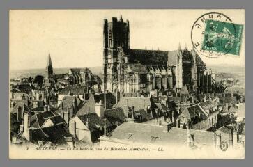 1 vue  - 9. Auxerre. La Cathédrale vue du Belvédère Manifacier (ouvre la visionneuse)