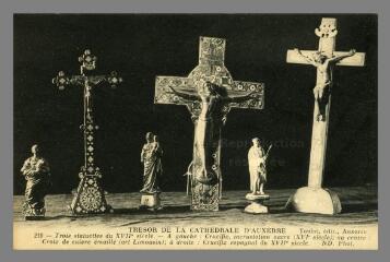 1 vue  - 219. Trésor de Cathédrale d\'Auxerre : Trois statuettes du XVIIe siècle (ouvre la visionneuse)