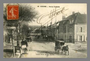 1 vue  - 46. Auxerre. Avenue Gambetta (ouvre la visionneuse)